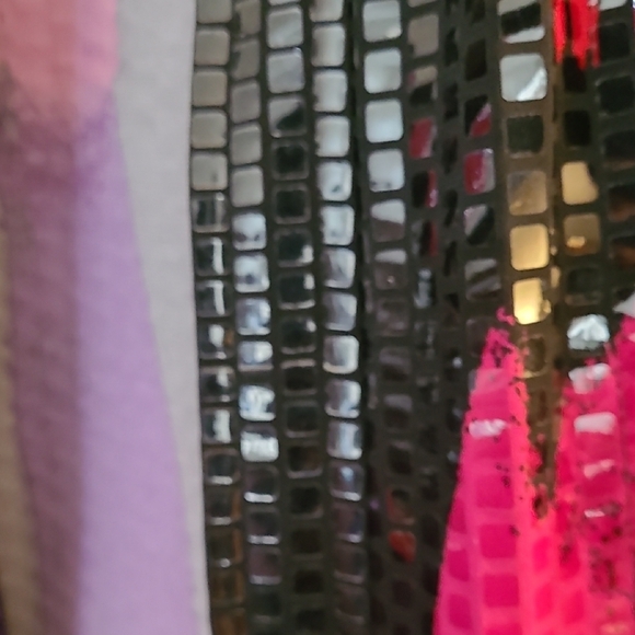 Sequin Blazer Jacket Size S - Pink  Purple and Black - Picture 8 of 13